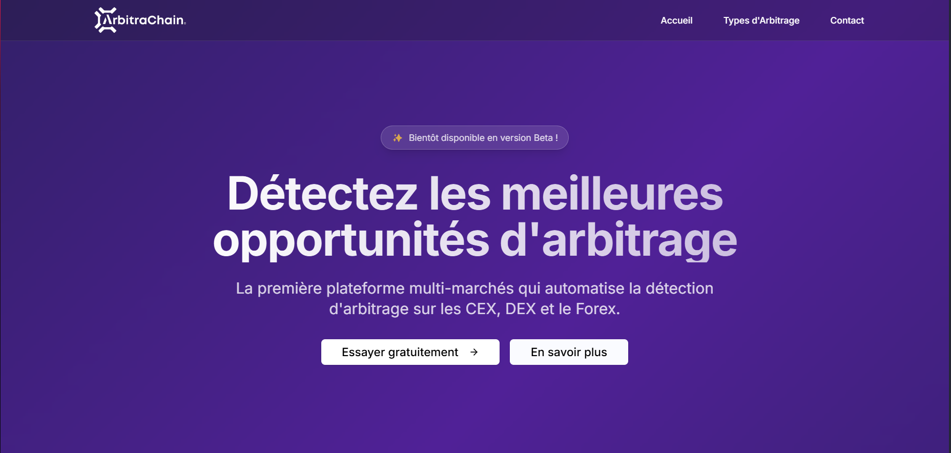 Landing Page ArbitraChain